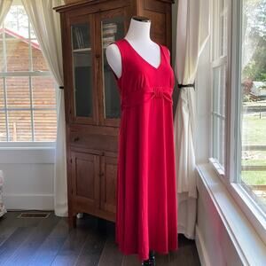 LOFT Red Stretch Maternity Dress, Size 4